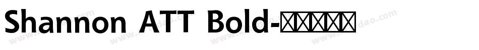 Shannon ATT Bold字体转换